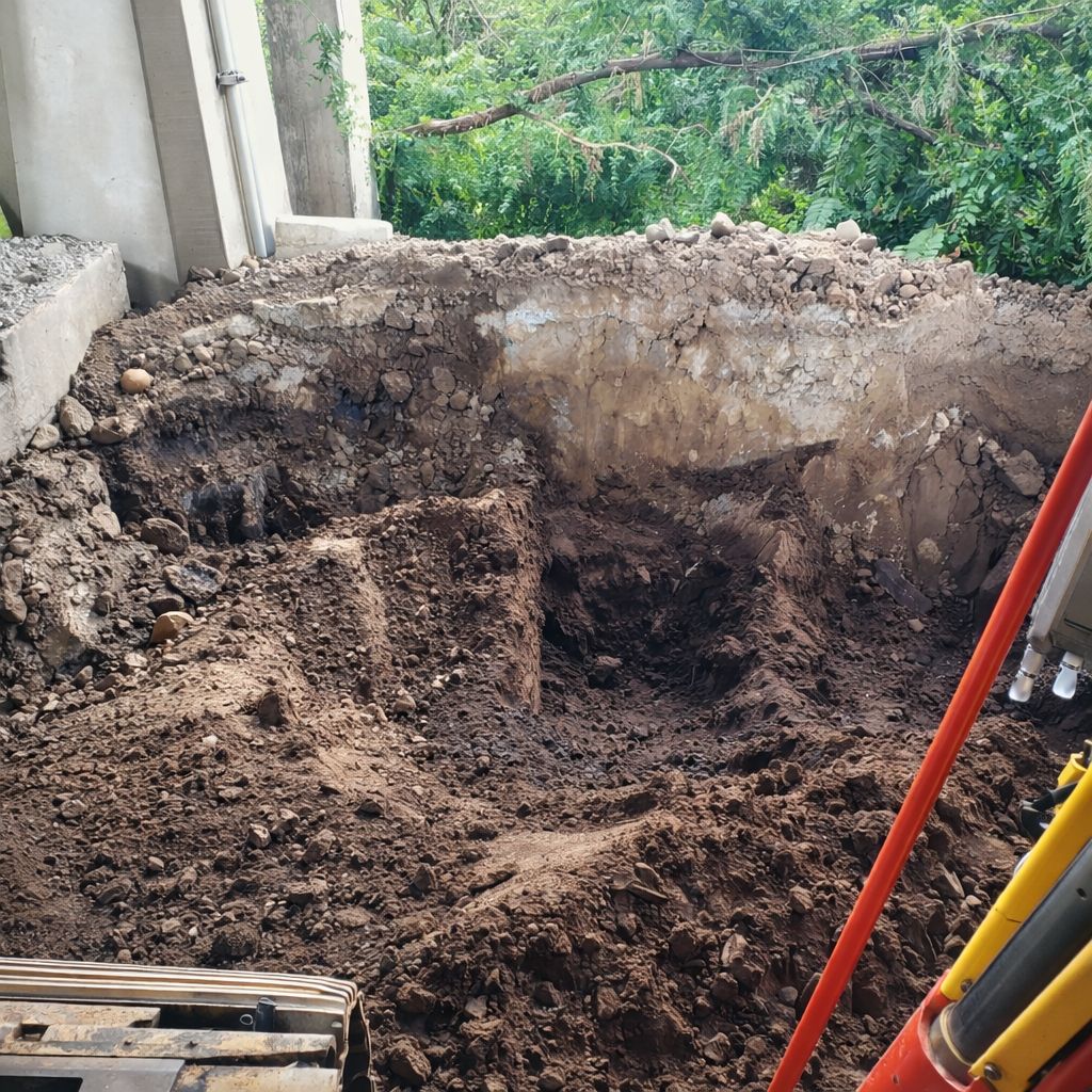 Deep foundation excavation Warren County NJ by GradeCraft